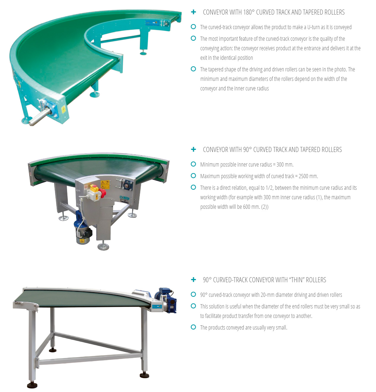 Конвеєр Mb Conveyors серії CURVES