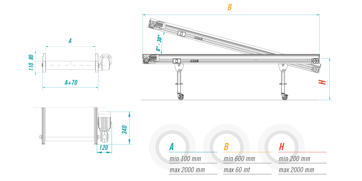 Конвеєр Mb Conveyors серії PA 110